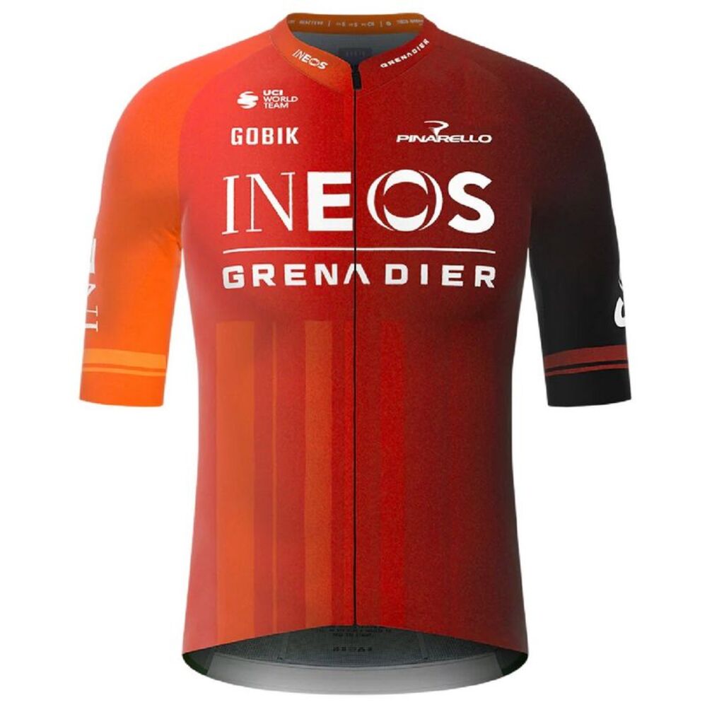 Castore Mens Full Zip Short-Sleeved Cycling Jersey / Red